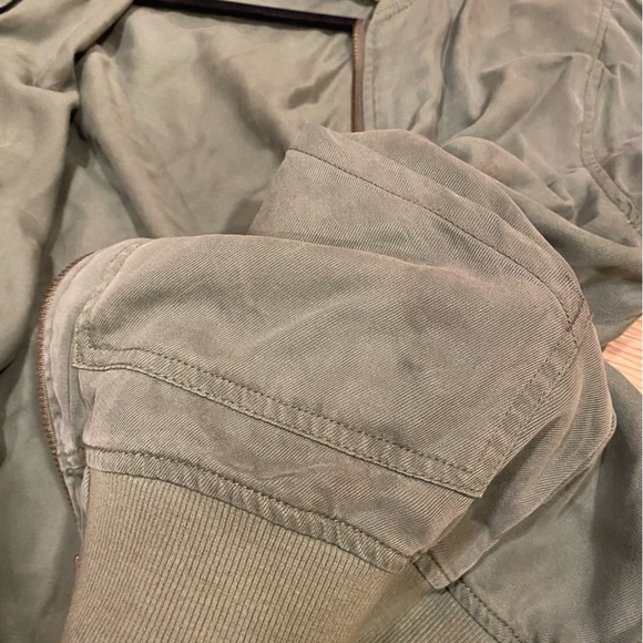 Kenneth Cole Reaction Army Green Zip Jacket Medium - Picture 4 of 4